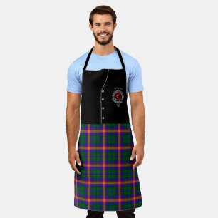 Young Clan Badge & Tartan Kilt Apron