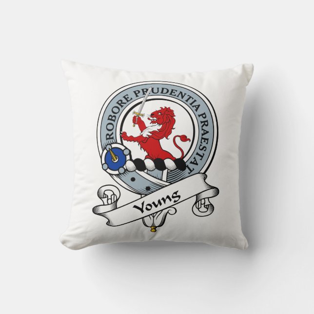 Young Clan Badge Throw Pillow (Front)