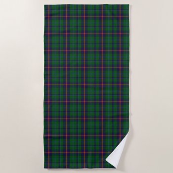 Young Clan Tartan Beach Towel by Everythingplaid at Zazzle