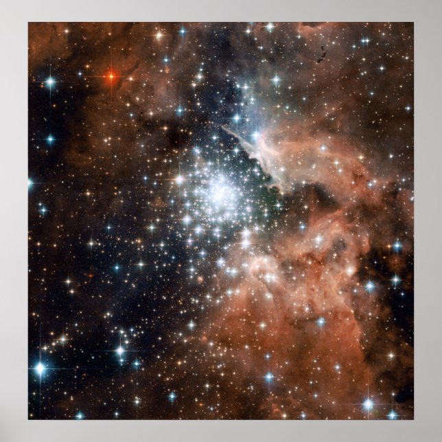 Young Cluster NGC3603 Poster (Front)