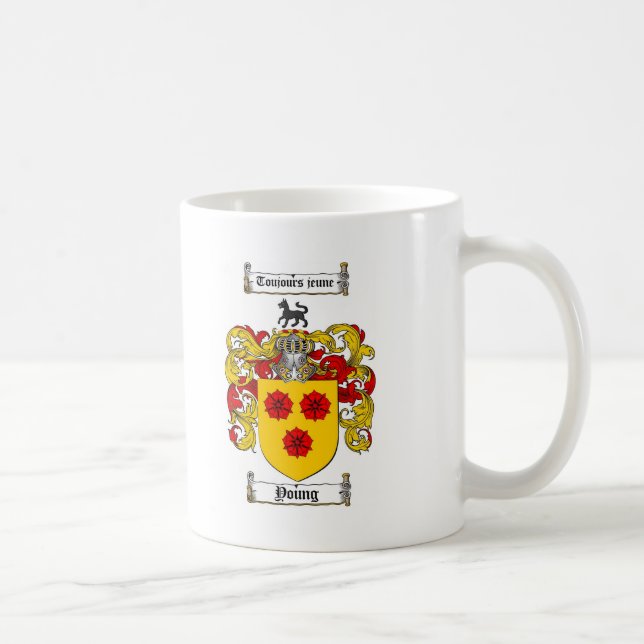 Young Coat of Arms / Young Family Crest Coffee Mug (Right)