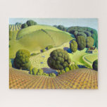 Young Corn by Grant Wood Jigsaw Puzzle<br><div class="desc">Grant Wood - Young Corn,  1931.
Grant DeVolson Wood was an American painter best known for his paintings depicting the rural American Midwes,  particularly American Gothic (1930),  which has become an iconic example of 20th-century American art.</div>