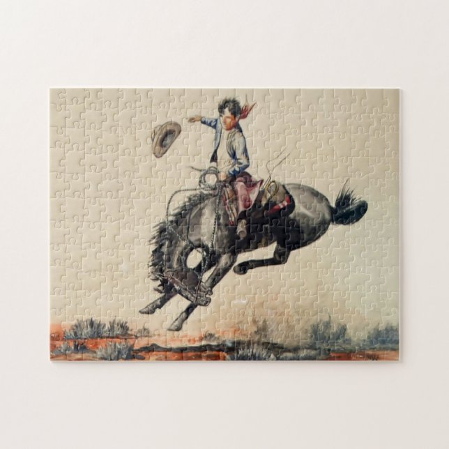 “Young Cowboy” by Will James Jigsaw Puzzle (Horizontal)