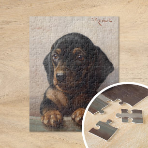 Young Dachshund Carl Reichert Jigsaw Puzzle