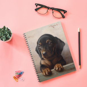 Young Dachshund Carl Reichert Notebook