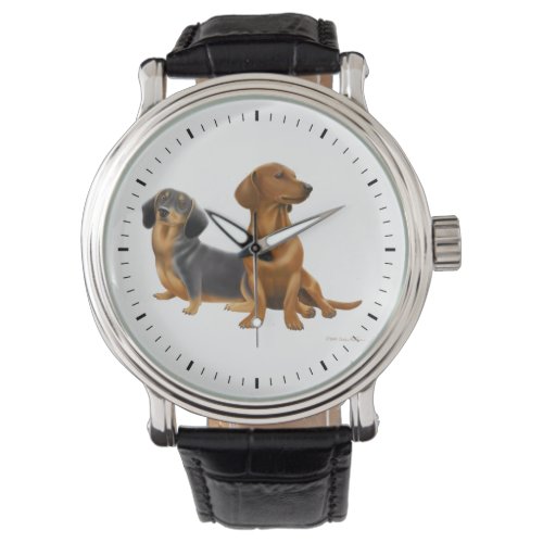 Young Dachshund Dogs Watch