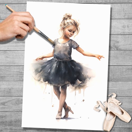 Young Dancer 1 Decoupage Paper