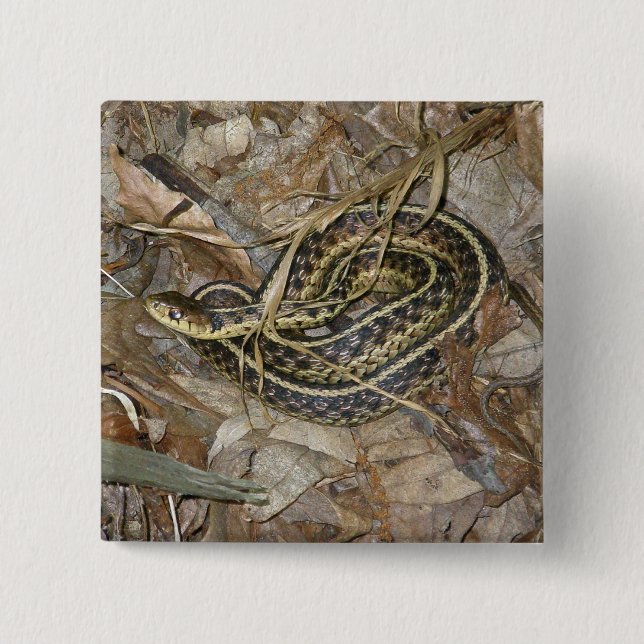 Young Eastern Garter Snake Coordinating Items Button (Front)