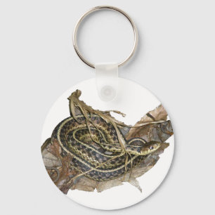 Young Eastern Garter Snake Coordinating Items Keychain