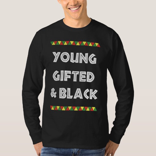 young ed and black Black History T-Shirt (Front)