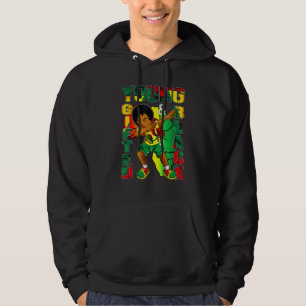 Young ed & Black History Month Kids Cute Dabbing B Hoodie