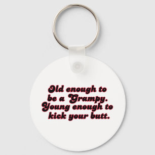 Young Enough Grampy Keychain