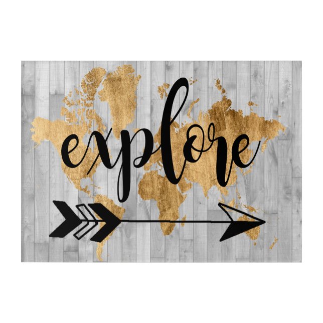 Young Explorer V Acrylic Print (Front)