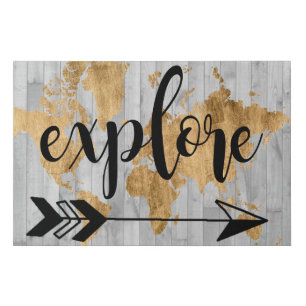 Young Explorer V Faux Canvas Print