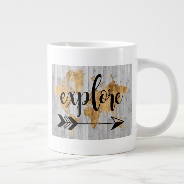 Young Explorer V Large Coffee Mug (Right)