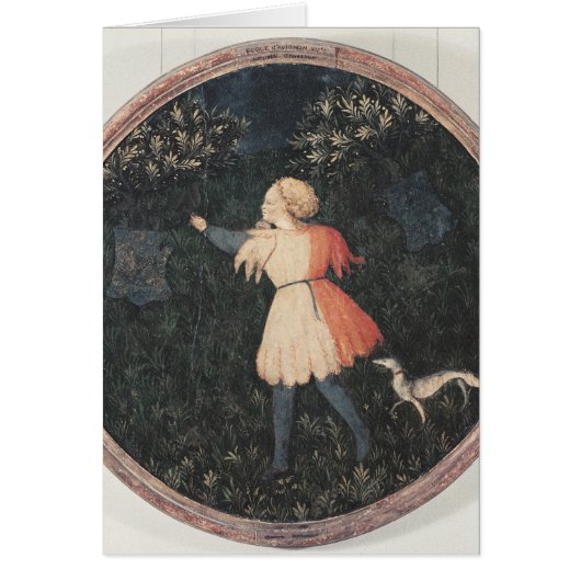 Young falconer, Florentine School Cards (Front)