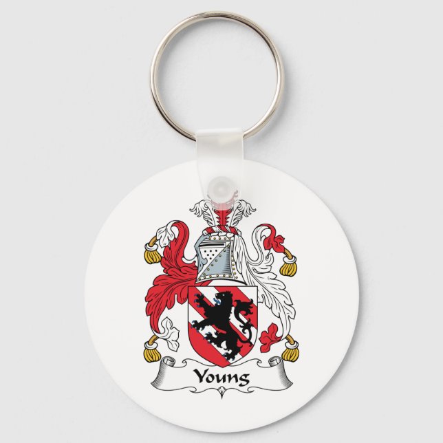 Young Family Crest Keychain (Front)