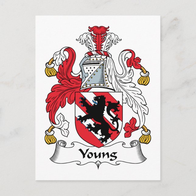 Young Family Crest Postcard (Front)