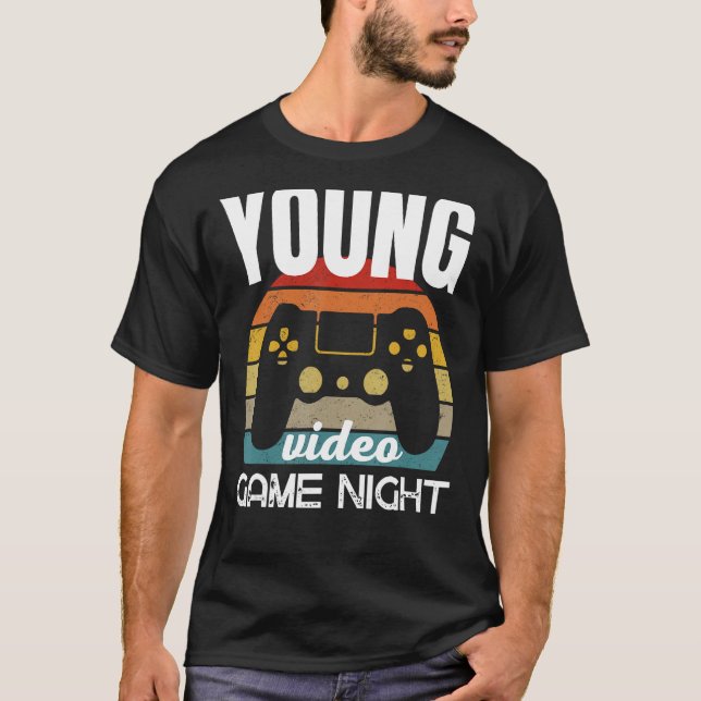 Young Family Video Game Night T-Shirt (Front)