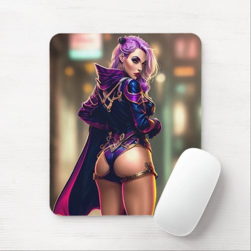 Young fantasy fitness girl model Mouse Pad