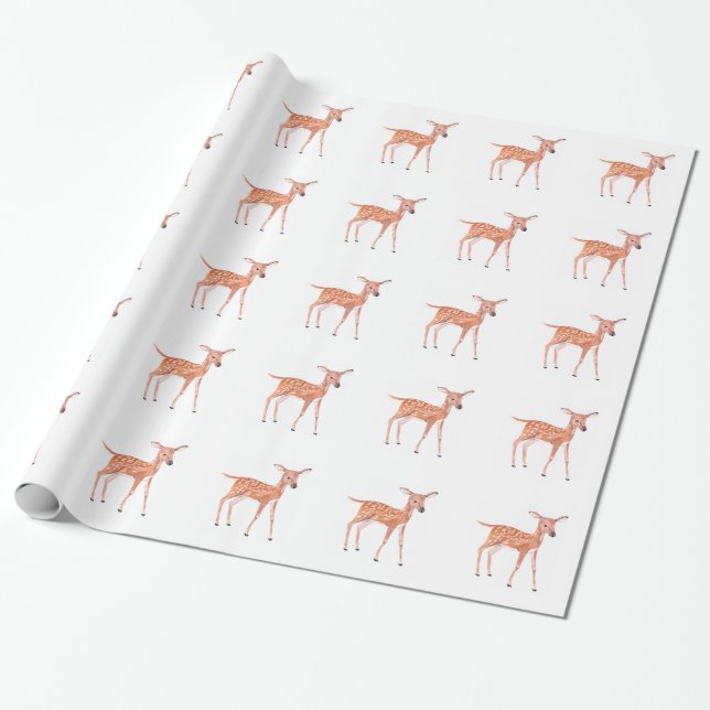 Young Fawn Wrapping Paper (Unrolled)