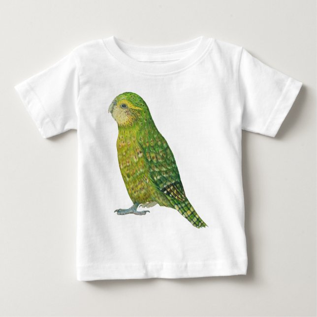 Young Female Kakapo Baby T-Shirt (Front)
