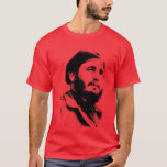 Young Fidel With A Dreamy Look T-shirt at Zazzle