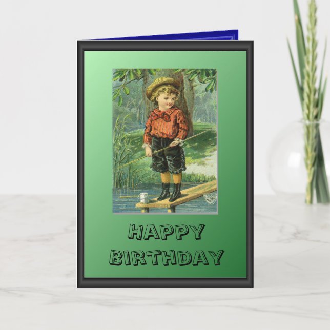 Young fisherman card (Front)