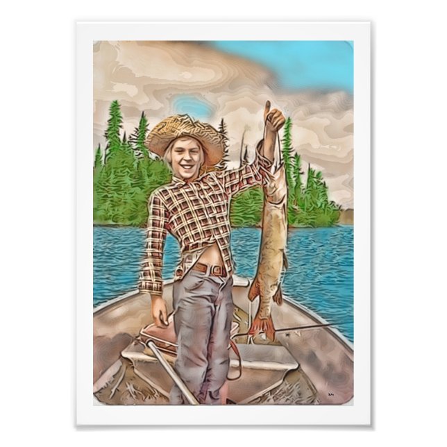 YOUNG FISHERMAN PHOTO PRINT (Front)