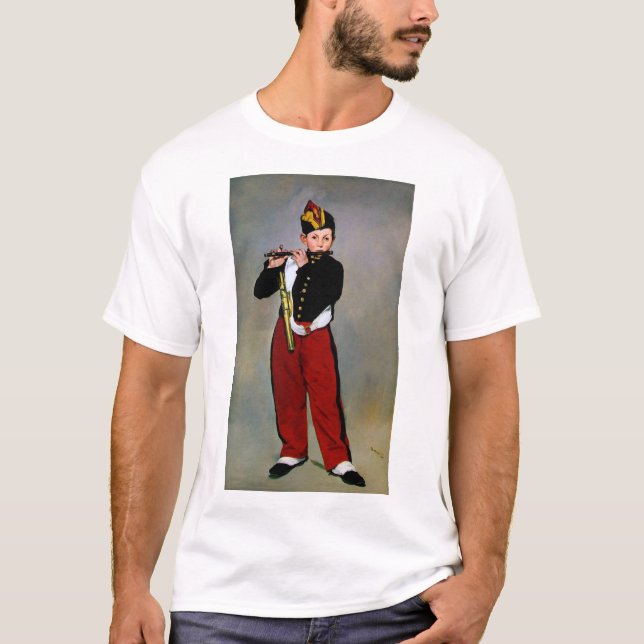 Young Flautist, The Fifer, Edouard Manet, 1866 T-Shirt (Front)
