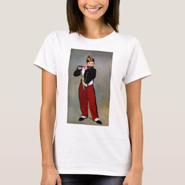 Young Flautist, The Fifer, Edouard Manet, 1866 T-Shirt (Front)