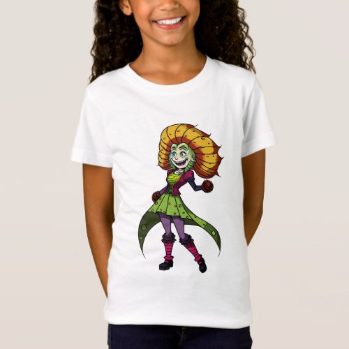 young flower Girl  AI Art T_Shirt