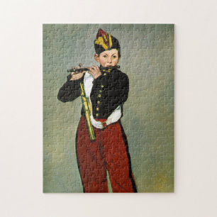 Young Flutist Fifer Manet Impressionist Painting Jigsaw Puzzle