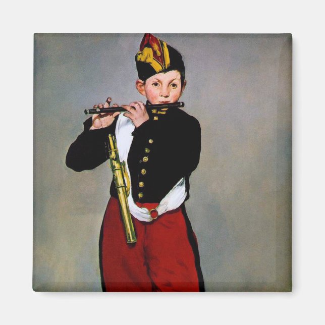 Young Flutist, The Fifer, Edouard Manet, 1866 Magnet (Front)