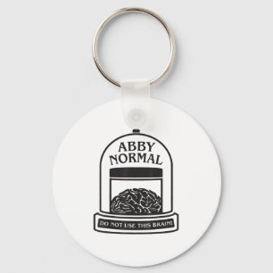 Young Frankenstein Abby Normal Funny Halloween _3 Keychain