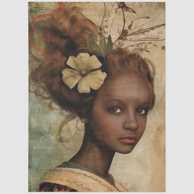 Young French Lady VI Tissue Paper (Front)
