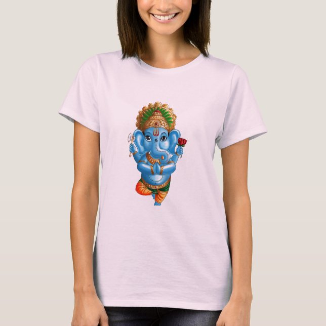 YOUNG GANESHA IN A VRUKSHASANA(TREE) YOGA POSE T-Shirt (Front)