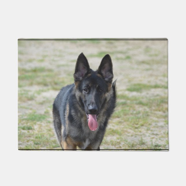Young German Shepherd Doormat (Front)
