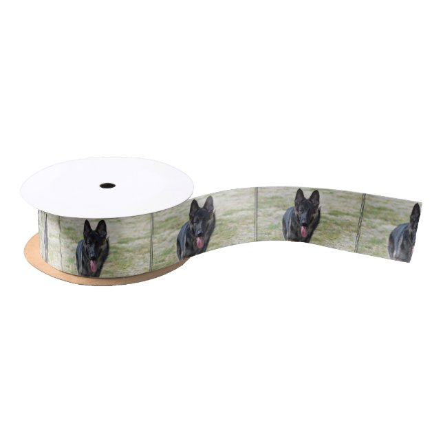Young German Shepherd Satin Ribbon (Spool)