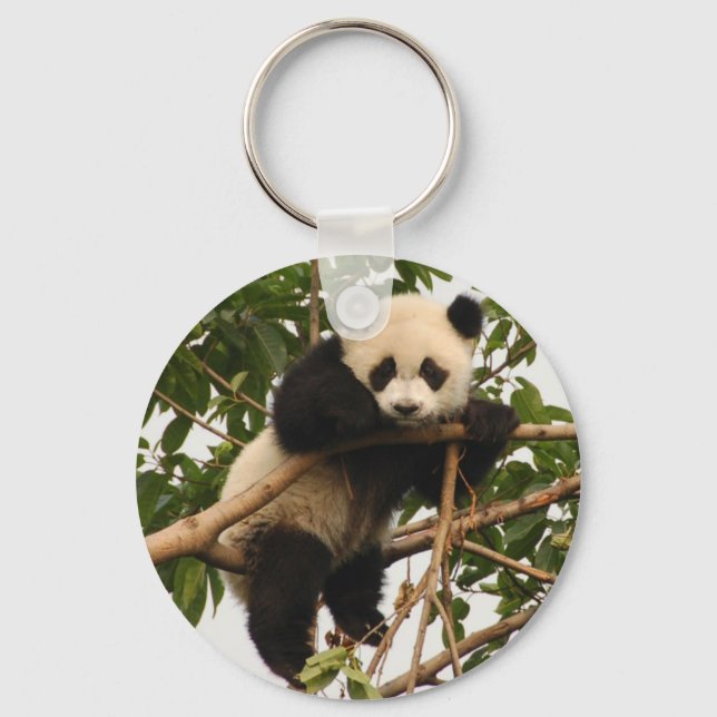 Young giant panda keychain (Front)
