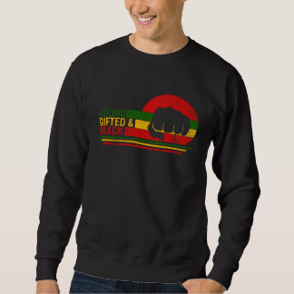 Young Gifted & Black History Month Afro Woman BLM Sweatshirt