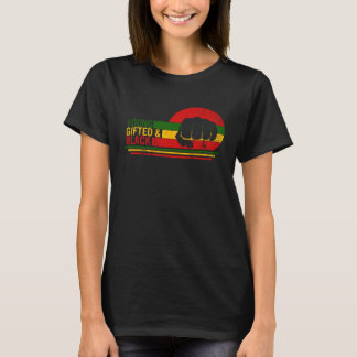 Young Gifted & Black History Month Afro Woman BLM T-Shirt