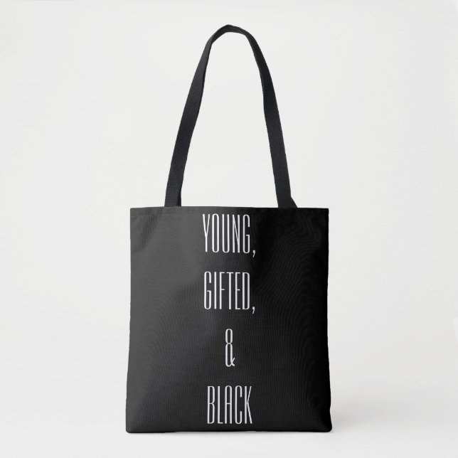 Young, Gifted, & Black Tote Bag (Front)