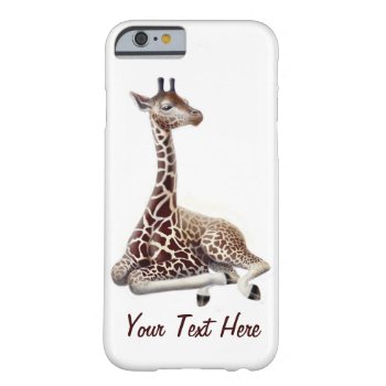 Young Giraffe At Rest Iphone 6 Case by TheCasePlace at Zazzle