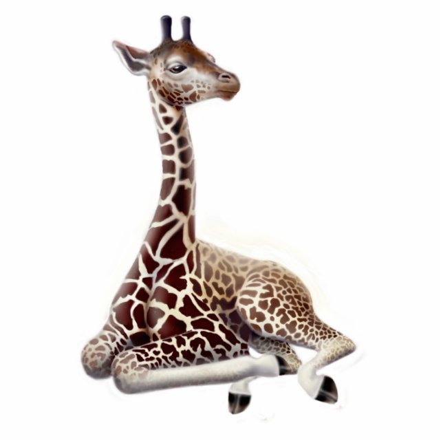 Young Giraffe Holiday Ornament (Front)
