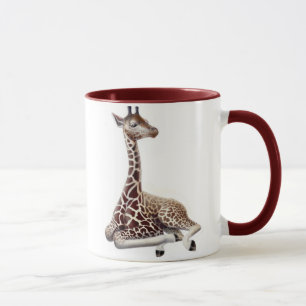 Young Giraffe Ringer Mug