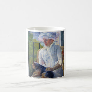 Young Girl and Her Dog, Mary Cassatt Coffee Mug