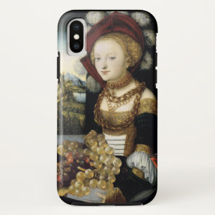 YOUNG GIRL ,ANTIQUE VINEYARD GRAPES AND WINE iPhone XS CASE