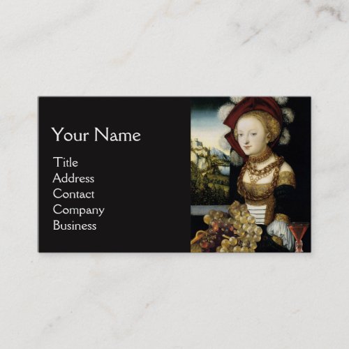 YOUNG GIRLANTIQUE VINEYARD GRAPES WINE TASTING BUSINESS CARD