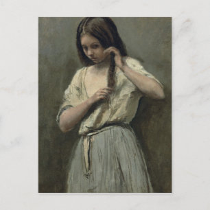 Young Girl at her Toilet Postcard